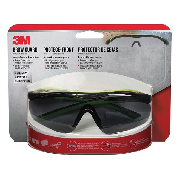 Scotch 3M Anti-Fog Safety Glasses Gray Lens Black Frame 1 pc 47101H1-DC